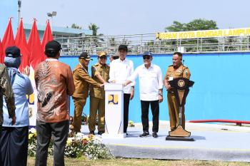 TNI, Polri, dan Pemda Lampung Amankan Kunjungan Presiden 